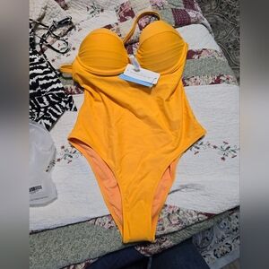 Yellow bathing suit